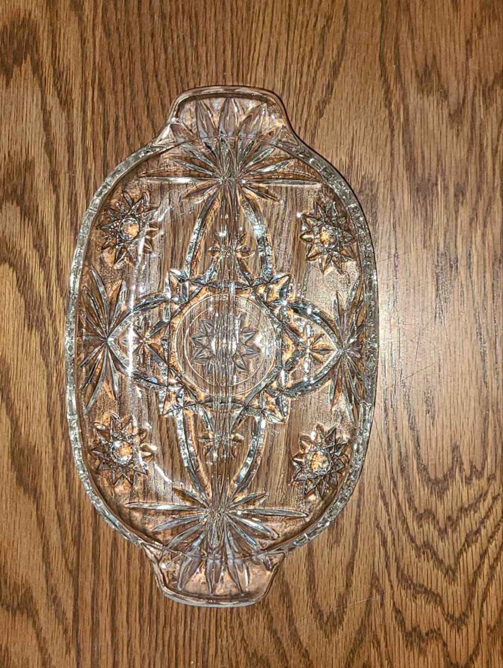 Vintage - Anchor Hocking EAPC Star of David divided relish dishes Set of 2 - Picture 3 of 15